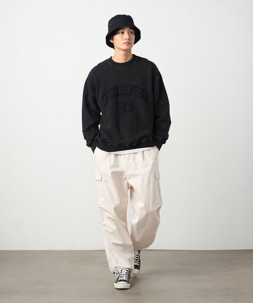 Purple&Yellow(パープルアンドイエロー)の「ツイルワイドカーゴパンツ(その他パンツ・メンズ・カーキ/アイボリー・LARGE/MEDIUM/SMALL/X-SMALL)」の4枚目の写真