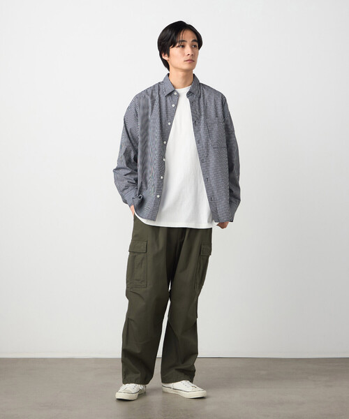 Purple&Yellow(パープルアンドイエロー)の「ツイルワイドカーゴパンツ(その他パンツ・メンズ・カーキ/アイボリー・LARGE/MEDIUM/SMALL/X-SMALL)」の6枚目の写真