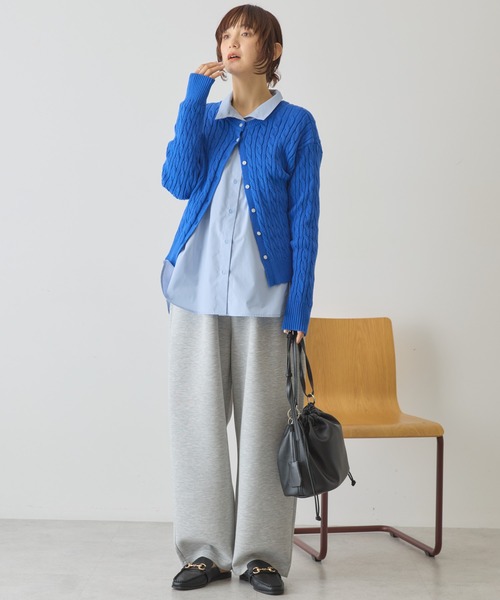 AMERICAN HOLIC（アメリカンホリック）の「ポンチカーブパンツ（スウェットパンツ・レディース・ブラウン/杢グレー/ブラック・L/M）」の16枚目の写真