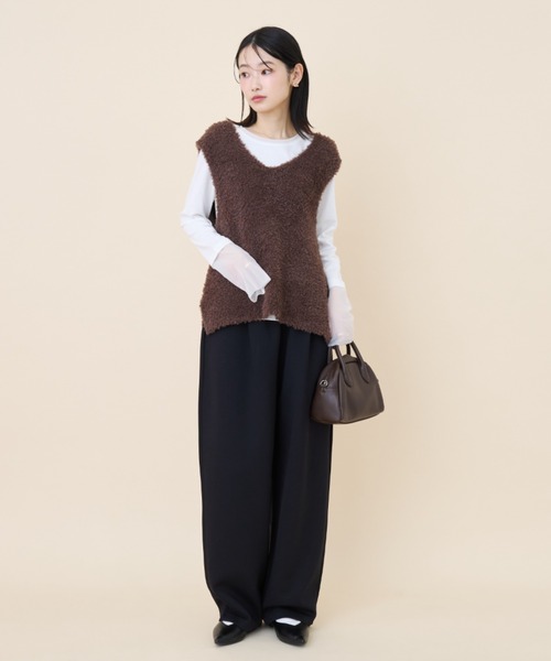 AMERICAN HOLIC（アメリカンホリック）の「ポンチカーブパンツ（スウェットパンツ・レディース・ブラウン/杢グレー/ブラック・L/M）」の12枚目の写真