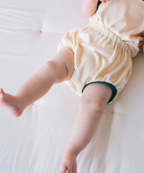 こども ビームス（コドモビームス）の「ベビー パイル ブルマ 2026SS（70～80cm）（その他パンツ・キッズ・ホワイト系その他6/ホワイト系その他5・70/80）」の2枚目の写真