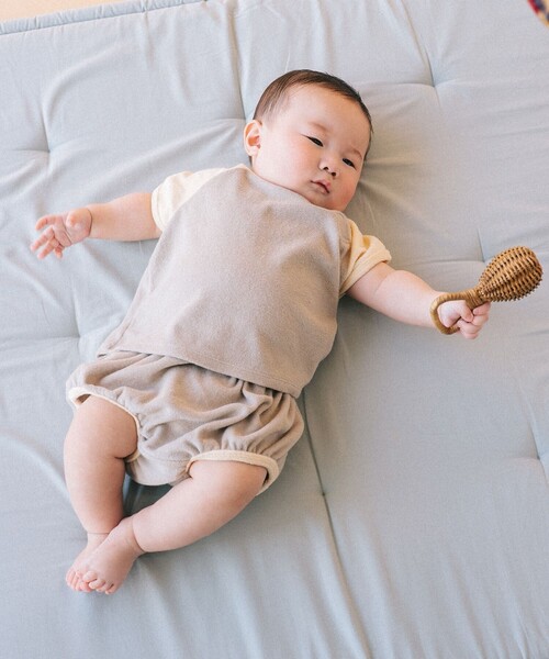 こども ビームス（コドモビームス）の「ベビー パイル ブルマ 2026SS（70～80cm）（その他パンツ・キッズ・ホワイト系その他6/ホワイト系その他5・70/80）」の9枚目の写真