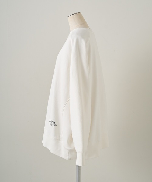 PUAL CE CIN（ピュアルセシン）の「ロゴ刺繍チュニックスウェット（Tシャツ/カットソー・レディース・グレー/オフホワイト/サックスブルー/ピンク/イエロー/オートミール・FREE）」の11枚目の写真