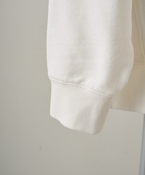 PUAL CE CIN（ピュアルセシン）の「ロゴ刺繍チュニックスウェット（Tシャツ/カットソー・レディース・グレー/オフホワイト/サックスブルー/ピンク/イエロー/オートミール・FREE）」の7枚目の写真