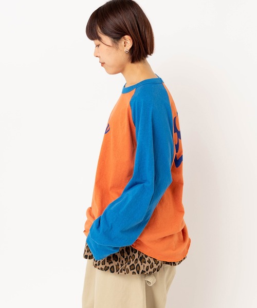 RNA(アールエヌエー)の「M2638 FLAME GHOSTラグランロンT(Tシャツ/カットソー・レディース・ホワイト×ブラック/イエロー/オレンジ・MEDIUM)」の14枚目の写真