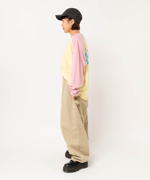 RNA(アールエヌエー)の「M2638 FLAME GHOSTラグランロンT(Tシャツ/カットソー・レディース・ホワイト×ブラック/イエロー/オレンジ・MEDIUM)」の22枚目の写真