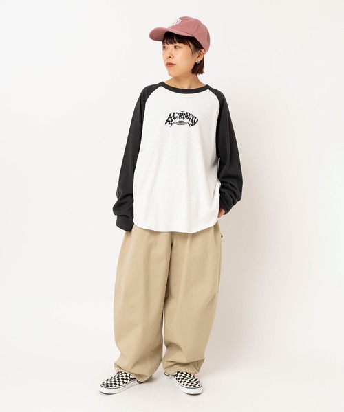 RNA(アールエヌエー)の「M2638 FLAME GHOSTラグランロンT(Tシャツ/カットソー・レディース・ホワイト×ブラック/イエロー/オレンジ・MEDIUM)」の18枚目の写真