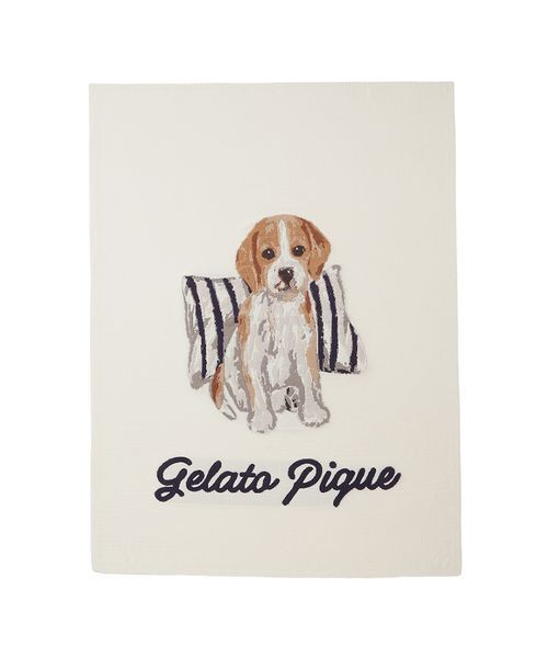 Sleep】【UNISEX】エアリーモコプレイフルDOGジャガードマルチカバー