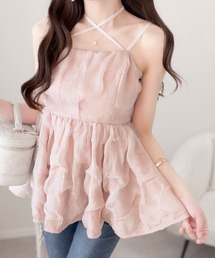 レディース フリル キャミソール ピンク 女性 春服 夏服 おしゃれ かわいい 楽天市場】フリル（カラーピンク）（キャミソール｜トップス
