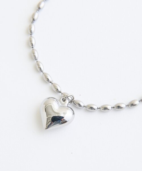 mystic（ミスティック）の「【Lara】ステンレスハートブレス（ブレスレット・レディース・シルバー・ONE SIZE）」の5枚目の写真