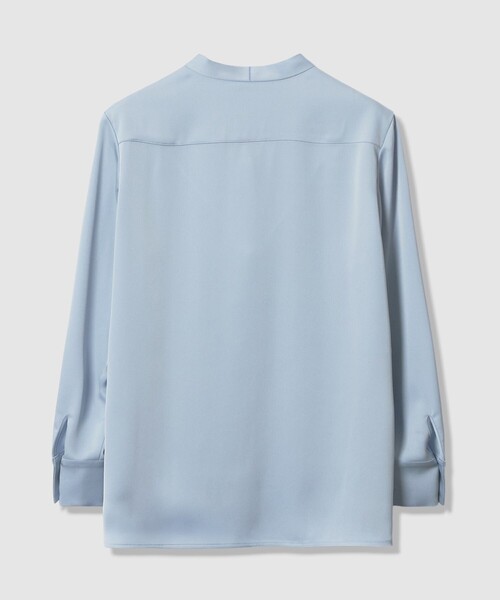 ANAYI(アナイ)の「【セットアップ対応商品】ストレッチダブルサテンボウタック ブラウス(シャツ/ブラウス・レディース・サックスブルー/ホワイト/ネイビー・38/36)」の18枚目の写真