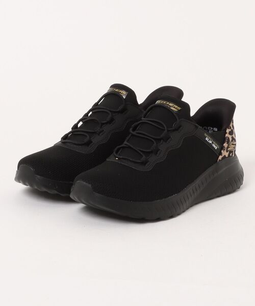 SKECHERS(スケッチャーズ)の「《SKECHERS》BOBS SPORT SQUAD CHAOS-SEIZE THE HOUR(スニーカー・レディース・ナチュラル/ブラック/ホワイト・22.5cm/23.0cm/23.5cm/24.0cm/24.5cm/25.0cm)」の2枚目の写真