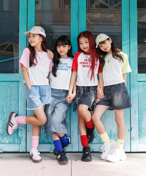 algy（アルジー）の「ワイドハーフパンツ（その他パンツ・キッズ・インディゴブルー/カーキ・160/150/140/130）」の10枚目の写真