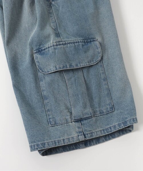 algy（アルジー）の「ワイドハーフパンツ（その他パンツ・キッズ・インディゴブルー/カーキ・160/150/140/130）」の5枚目の写真