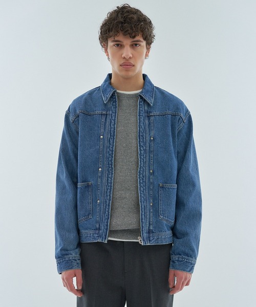 ESTNATION（エストネーション）の「ESTNATION / AUTHEN ジップアップデニムジャケット（デニムジャケット・メンズ・ブルー・LARGE/MEDIUM）」の3枚目の写真