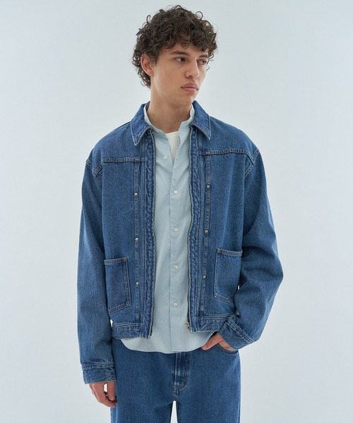 ESTNATION（エストネーション）の「ESTNATION / AUTHEN ジップアップデニムジャケット（デニムジャケット・メンズ・ブルー・LARGE/MEDIUM）」の6枚目の写真