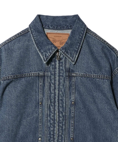 ESTNATION（エストネーション）の「ESTNATION / AUTHEN ジップアップデニムジャケット（デニムジャケット・メンズ・ブルー・LARGE/MEDIUM）」の13枚目の写真
