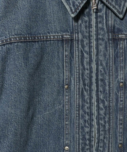 ESTNATION（エストネーション）の「ESTNATION / AUTHEN ジップアップデニムジャケット（デニムジャケット・メンズ・ブルー・LARGE/MEDIUM）」の17枚目の写真