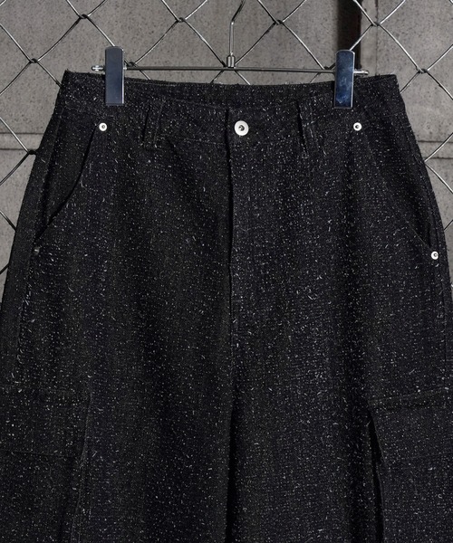 LANDNESS（ランドネス）の「【LANDNESS/ランドネス】NEP DENIM CARGO PANTS/ネップデニムカーゴパンツ（デニムパンツ・メンズ・ブラック/インディゴブルー・S/M/L）」の4枚目の写真