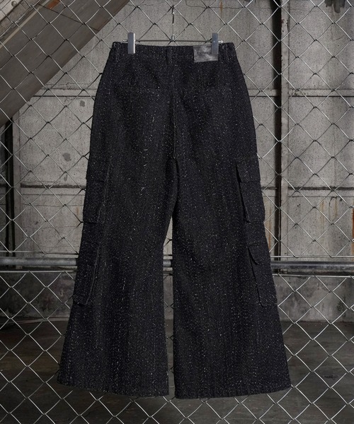 LANDNESS（ランドネス）の「【LANDNESS/ランドネス】NEP DENIM CARGO PANTS/ネップデニムカーゴパンツ（デニムパンツ・メンズ・ブラック/インディゴブルー・S/M/L）」の3枚目の写真