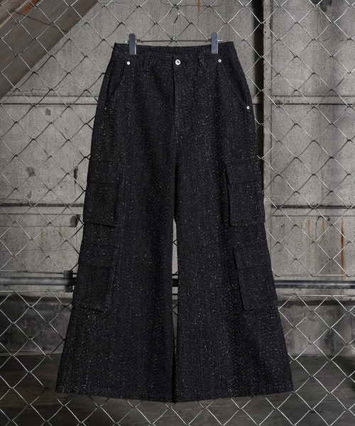 LANDNESS（ランドネス）の「【LANDNESS/ランドネス】NEP DENIM CARGO PANTS/ネップデニムカーゴパンツ（デニムパンツ・メンズ・ブラック/インディゴブルー・S/M/L）」の7枚目の写真