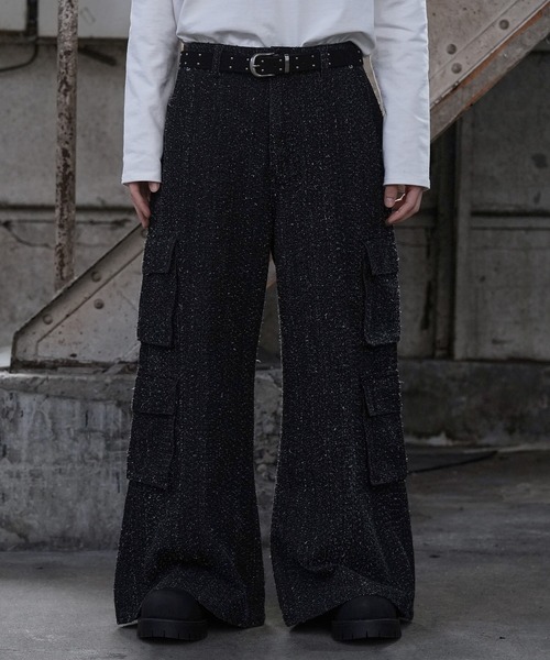 LANDNESS（ランドネス）の「【LANDNESS/ランドネス】NEP DENIM CARGO PANTS/ネップデニムカーゴパンツ（デニムパンツ・メンズ・ブラック/インディゴブルー・S/M/L）」の9枚目の写真