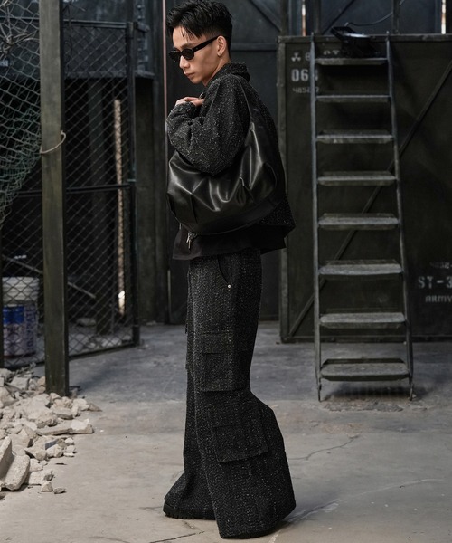 LANDNESS（ランドネス）の「【LANDNESS/ランドネス】NEP DENIM CARGO PANTS/ネップデニムカーゴパンツ（デニムパンツ・メンズ・ブラック/インディゴブルー・S/M/L）」の12枚目の写真