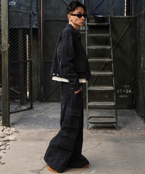 LANDNESS(ランドネス)の「【LANDNESS/ランドネス】NEP DENIM CARGO PANTS/ネップデニムカーゴパンツ(デニムパンツ・メンズ・ブラック/インディゴブルー・S/M/L)」の16枚目の写真