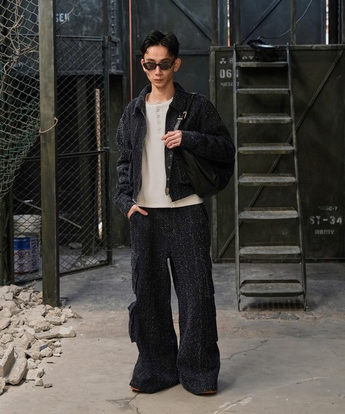 LANDNESS(ランドネス)の「【LANDNESS/ランドネス】NEP DENIM CARGO PANTS/ネップデニムカーゴパンツ(デニムパンツ・メンズ・ブラック/インディゴブルー・S/M/L)」の18枚目の写真