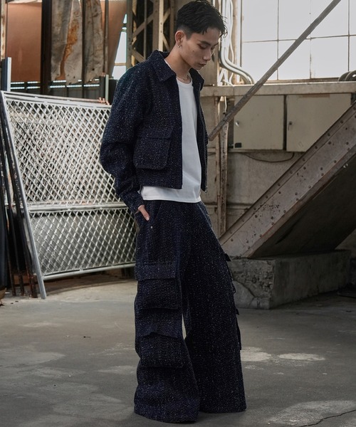 LANDNESS(ランドネス)の「【LANDNESS/ランドネス】NEP DENIM CARGO PANTS/ネップデニムカーゴパンツ(デニムパンツ・メンズ・ブラック/インディゴブルー・S/M/L)」の19枚目の写真