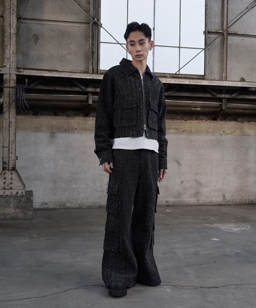 LANDNESS（ランドネス）の「【LANDNESS/ランドネス】NEP DENIM CARGO PANTS/ネップデニムカーゴパンツ（デニムパンツ・メンズ・ブラック/インディゴブルー・S/M/L）」の15枚目の写真