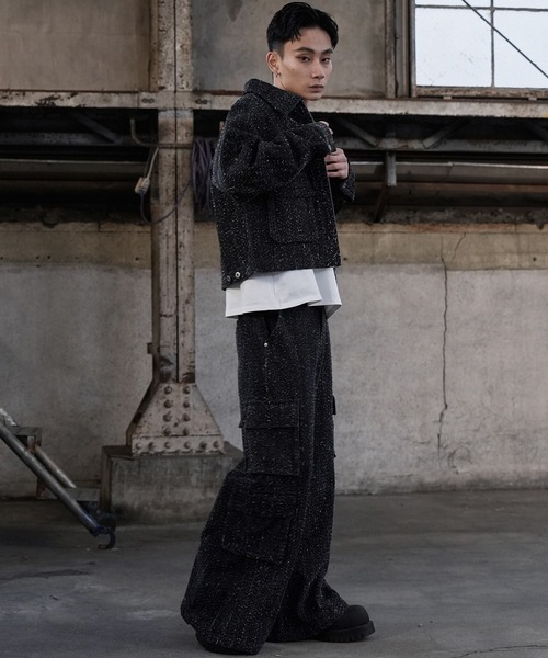 LANDNESS（ランドネス）の「【LANDNESS/ランドネス】NEP DENIM CARGO PANTS/ネップデニムカーゴパンツ（デニムパンツ・メンズ・ブラック/インディゴブルー・S/M/L）」の16枚目の写真