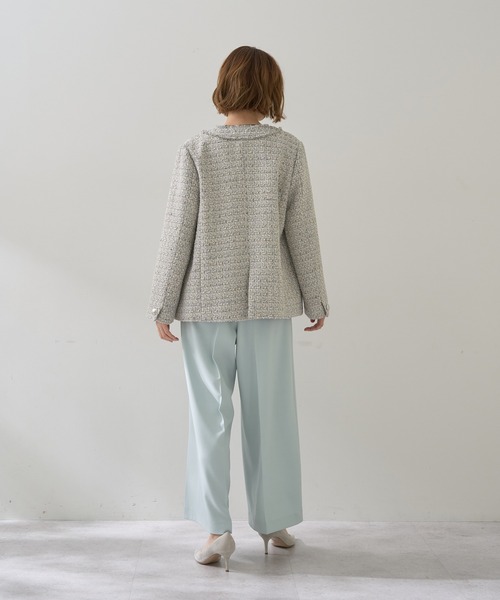 YECCA VECCA（イェッカヴェッカ）の「メタルベルトワイドパンツ（その他パンツ・レディース・ミント/ブラック/ライトベージュ・S/M）」の16枚目の写真