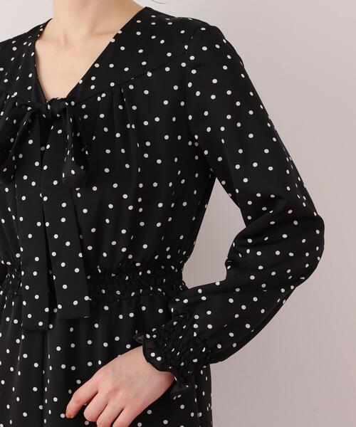 PINKY&DIANNE（ピンキーアンドダイアン）の「◆ドットプリントリボンワンピース（ワンピース・レディース・ホワイト系その他2/ブラック系その他・38/36）」の15枚目の写真