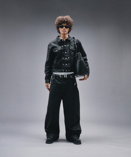 ANDER HUNK(アンダーハンク)の「Eyelet & Studs Shoulder Bag / アイレット&スタッズショルダーバッグ(ショルダーバッグ・メンズ・ブラック・FREE)」の19枚目の写真