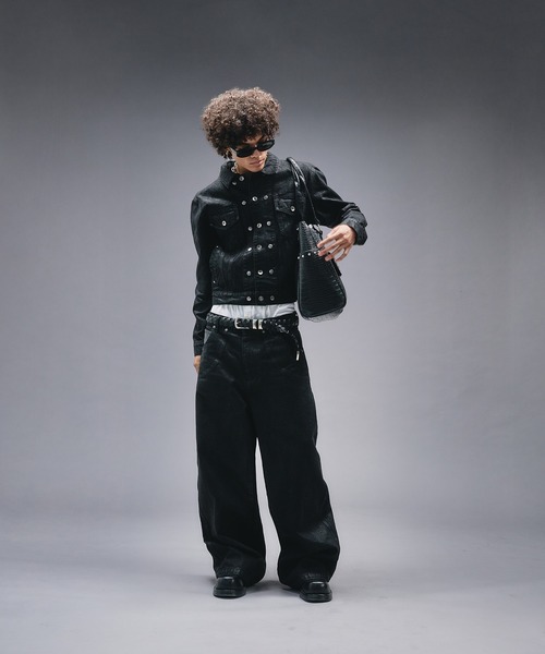 ANDER HUNK(アンダーハンク)の「Eyelet & Studs Shoulder Bag / アイレット&スタッズショルダーバッグ(ショルダーバッグ・メンズ・ブラック・FREE)」の21枚目の写真