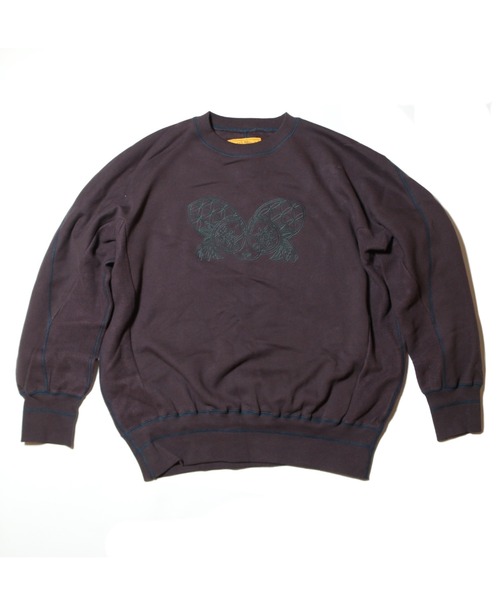 NATAL DESIGN(ネイタルデザイン)の「FLOWER OF LIFE CREW SWEAT(スウェット・メンズ・パープル/チョコ・SMALL/MEDIUM/LARGE/X-LARGE)」の9枚目の写真