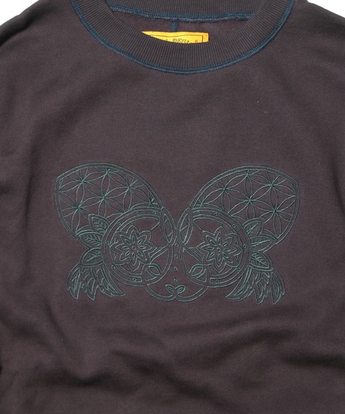 NATAL DESIGN(ネイタルデザイン)の「FLOWER OF LIFE CREW SWEAT(スウェット・メンズ・パープル/チョコ・SMALL/MEDIUM/LARGE/X-LARGE)」の10枚目の写真