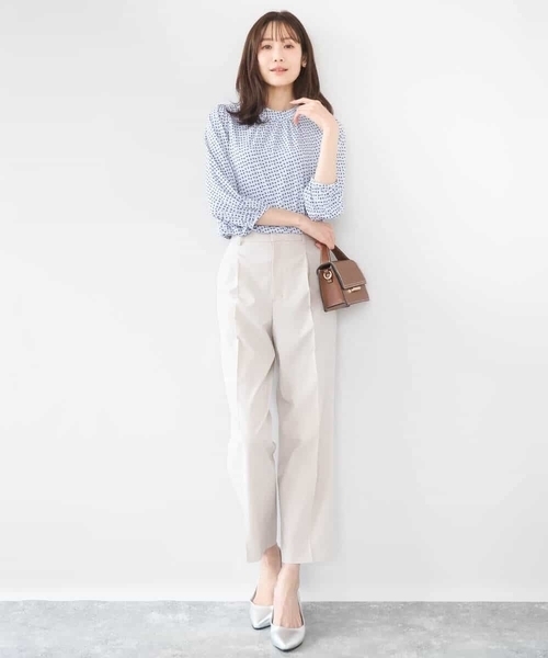 MK MICHEL KLEIN（エムケーミッシェルクラン）の「幾何柄ジャージーカットソー/洗える（Tシャツ/カットソー・レディース・ライトブルー/ネイビー・38）」の13枚目の写真