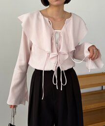 CAPRICIEUX LE'MAGE | フリルリボンブラウス(シャツ/ブラウス)