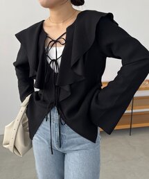 CAPRICIEUX LE'MAGE | フリルリボンブラウス(シャツ/ブラウス)