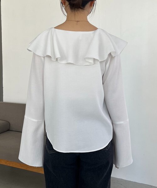 CAPRICIEUX LE'MAGE(カプリシューレマージュ)の「フリルリボンブラウス(シャツ/ブラウス・レディース・ブラック/ホワイト/ピンク・FREE)」の18枚目の写真