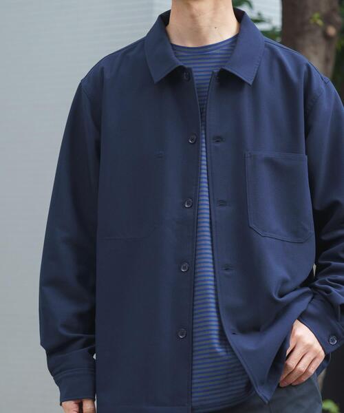 ITEMS URBANRESEARCH（アイテムズ アーバンリサーチ）の「『撥水/防汚/接触冷感』多機能ダブルポケットシャツジャケット（その他アウター・メンズ・チャコールグレー/ベージュ/ネイビー・MEDIUM/LARGE）」の8枚目の写真
