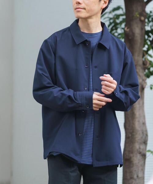 ITEMS URBANRESEARCH（アイテムズ アーバンリサーチ）の「『撥水/防汚/接触冷感』多機能ダブルポケットシャツジャケット（その他アウター・メンズ・チャコールグレー/ベージュ/ネイビー・MEDIUM/LARGE）」の10枚目の写真