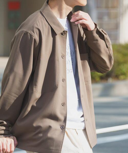 ITEMS URBANRESEARCH（アイテムズ アーバンリサーチ）の「『撥水/防汚/接触冷感』多機能ダブルポケットシャツジャケット（その他アウター・メンズ・チャコールグレー/ベージュ/ネイビー・MEDIUM/LARGE）」の18枚目の写真