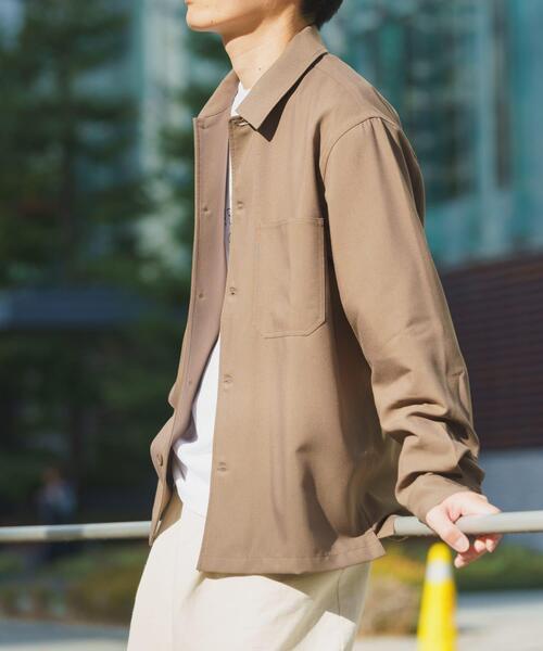 ITEMS URBANRESEARCH（アイテムズ アーバンリサーチ）の「『撥水/防汚/接触冷感』多機能ダブルポケットシャツジャケット（その他アウター・メンズ・チャコールグレー/ベージュ/ネイビー・MEDIUM/LARGE）」の19枚目の写真