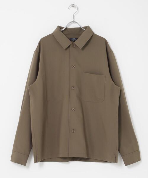 ITEMS URBANRESEARCH(アイテムズ アーバンリサーチ)の「『撥水/防汚/接触冷感』多機能ダブルポケットシャツジャケット(楽着シリーズ)(その他アウター・メンズ・チャコールグレー/ベージュ/ネイビー・MEDIUM/LARGE)」の16枚目の写真