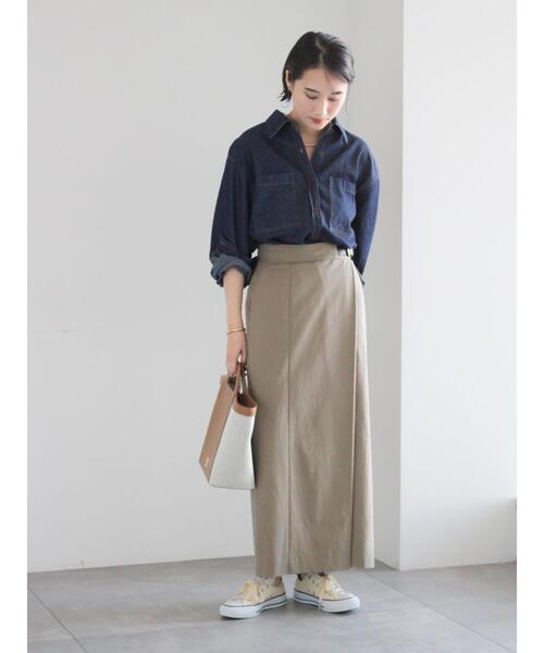 Te chichi(テチチ)の「デニムシャツ(シャツ/ブラウス・レディース・ネイビー/サックスブルー・F)」の10枚目の写真