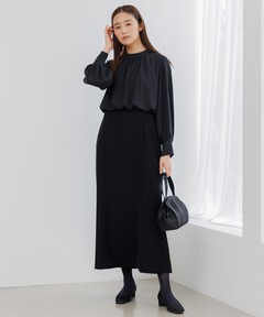 【kaene】【洗える】喪服・慶弔両用/ブラックフォーマルワンピース