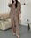 DAY CLOSET�i�f�C �N���[�[�b�g�j�́u�y�Z�b�g�A�b�v/���Ȃꌩ�����b�V���[���H�z7���� �X�g���C�v�� �A�V�����E���h�w�� �V���c+�����O�p���c �㉺2�_�Z�b�g ���f�B�[�X�i���[���E�F�A/�p�W���}�j�v�b�u���E��